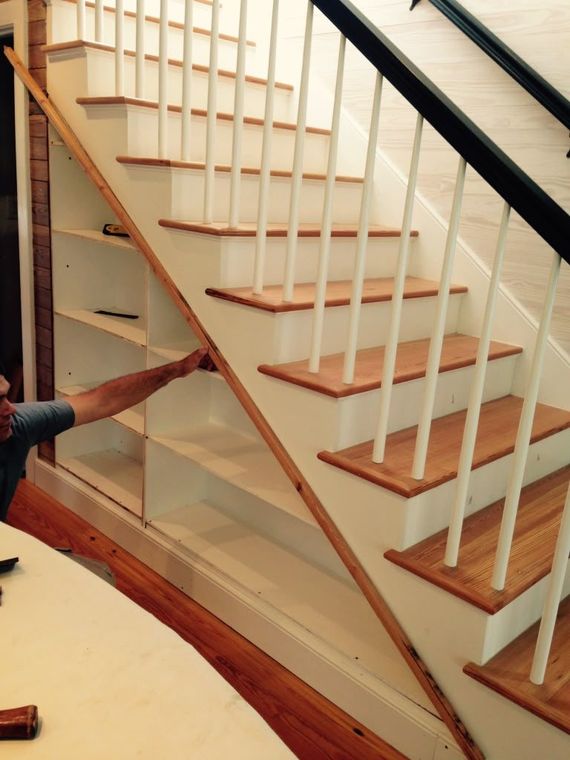 Custom under-stair storage